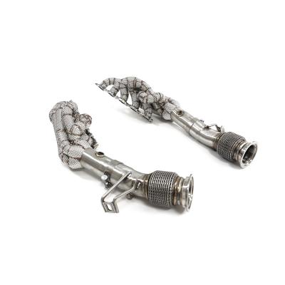  Lamborghini Huracan LP580/LP610 5.2L 2014- Stainless Steel OEM Downpipes Exhaust Manifold With Heat Shield 