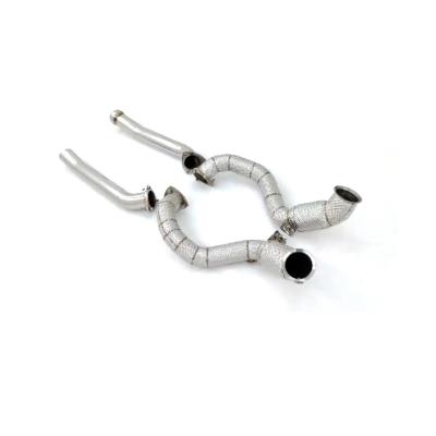 2016+ Aston Martin DB11 4.0T v8 Stainless Steel High Performance Exhaust System Downpipe front pipe - 副本