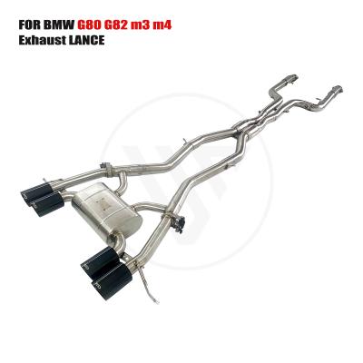 2021+ Bmw g80 g82 m3 m4 s58 3.0T Resonator stainless steel valve exhaust